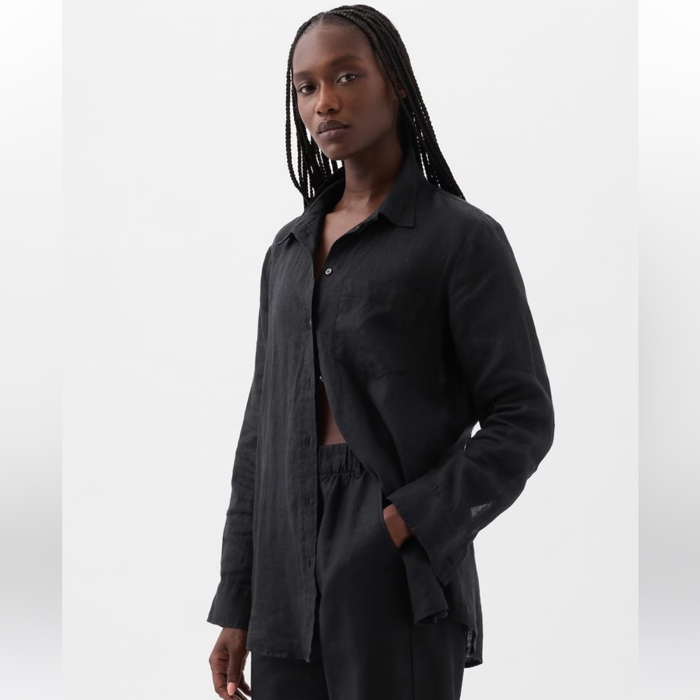 GAP Boyfriend Linen Shirt